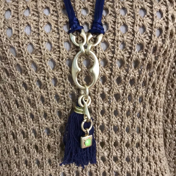 Jewelry - GOLD & BLUE NECKLACE